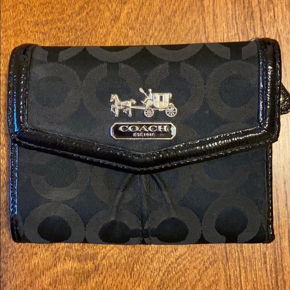 Coach Handbags - Coach black canvas wallet. Excellent condition